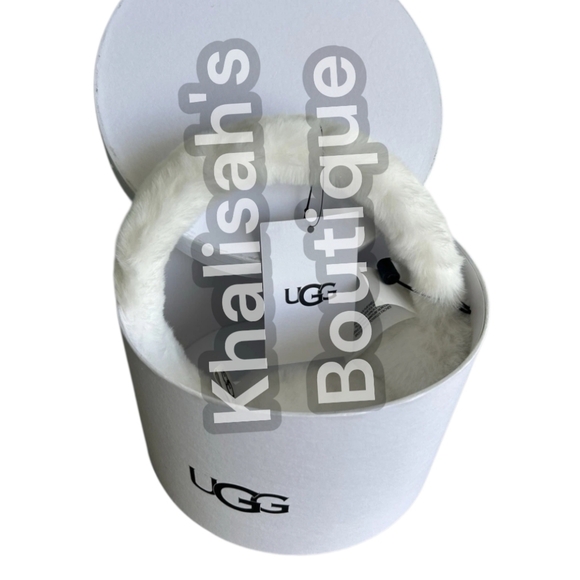 RARE! BNIB! NWT! Ugg Women's Earmuff Sheepskin Waterproof White - Picture 10 of 15